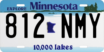 MN license plate 812NMY