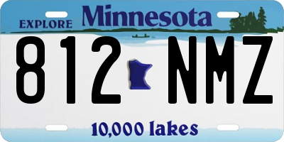 MN license plate 812NMZ