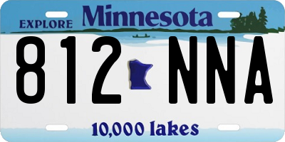 MN license plate 812NNA