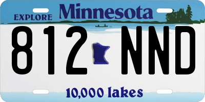 MN license plate 812NND