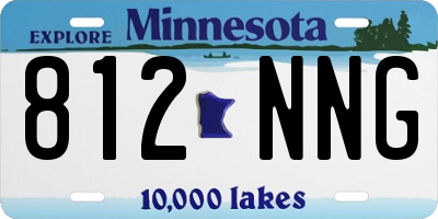 MN license plate 812NNG