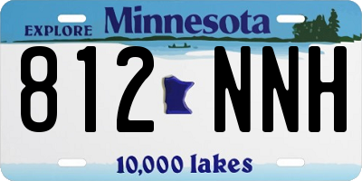 MN license plate 812NNH