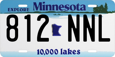 MN license plate 812NNL