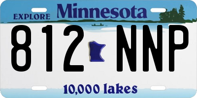 MN license plate 812NNP