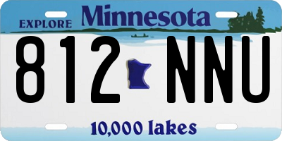 MN license plate 812NNU