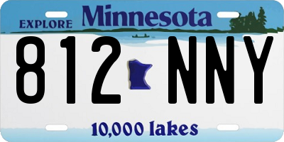 MN license plate 812NNY