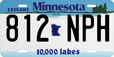 MN license plate 812NPH