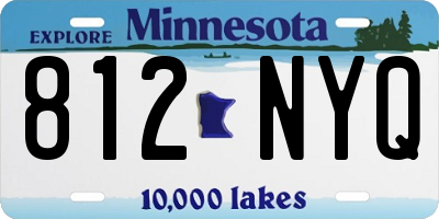 MN license plate 812NYQ