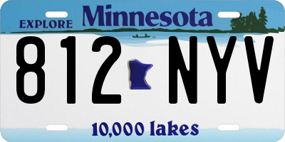 MN license plate 812NYV