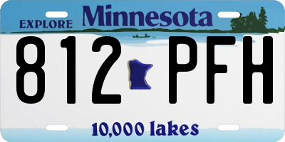 MN license plate 812PFH