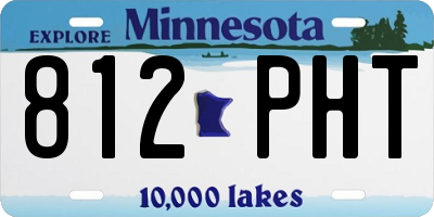 MN license plate 812PHT