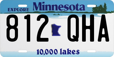 MN license plate 812QHA