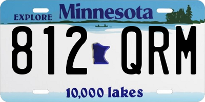 MN license plate 812QRM