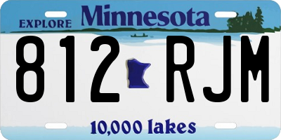 MN license plate 812RJM