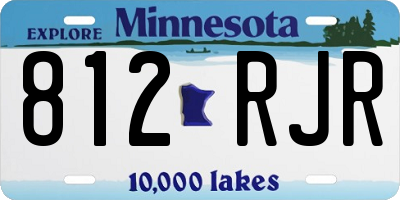 MN license plate 812RJR