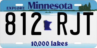 MN license plate 812RJT