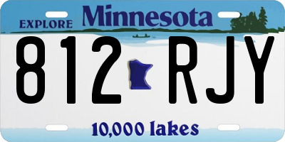 MN license plate 812RJY