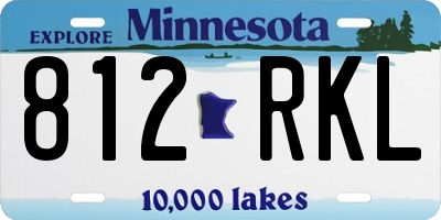 MN license plate 812RKL