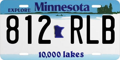 MN license plate 812RLB
