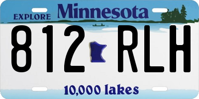 MN license plate 812RLH