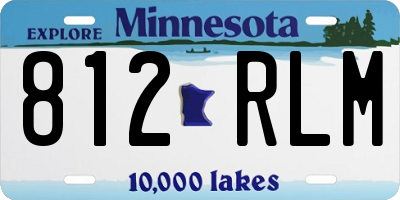 MN license plate 812RLM