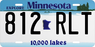MN license plate 812RLT