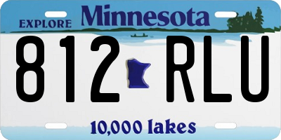 MN license plate 812RLU