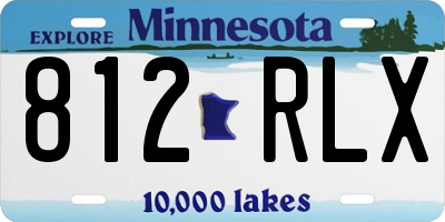 MN license plate 812RLX
