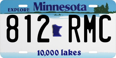 MN license plate 812RMC