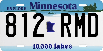 MN license plate 812RMD