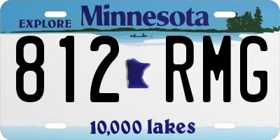 MN license plate 812RMG