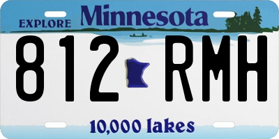 MN license plate 812RMH