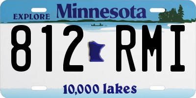 MN license plate 812RMI