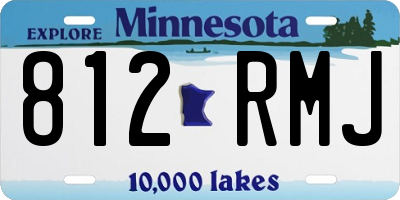 MN license plate 812RMJ