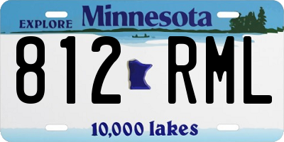 MN license plate 812RML