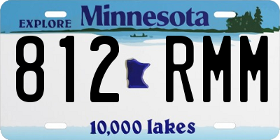 MN license plate 812RMM