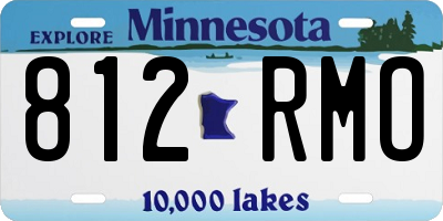 MN license plate 812RMO
