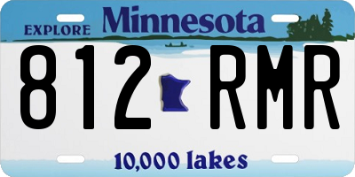 MN license plate 812RMR