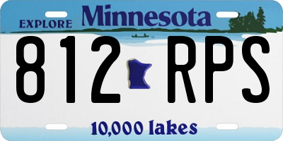 MN license plate 812RPS