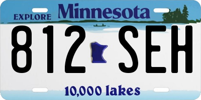 MN license plate 812SEH