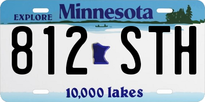 MN license plate 812STH