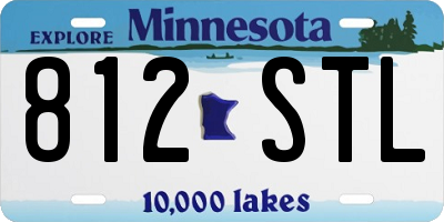 MN license plate 812STL