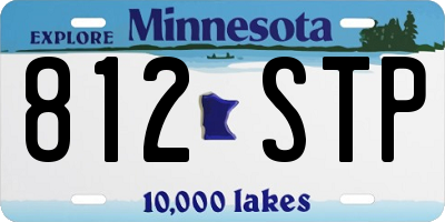MN license plate 812STP