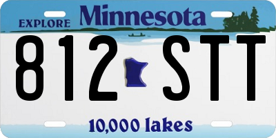 MN license plate 812STT