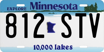 MN license plate 812STV