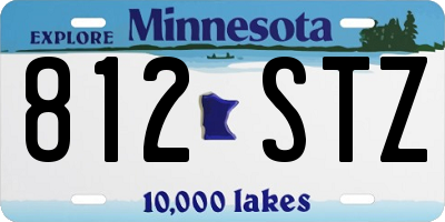 MN license plate 812STZ