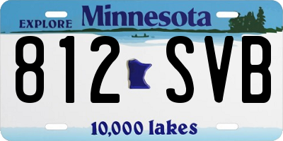 MN license plate 812SVB