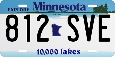 MN license plate 812SVE