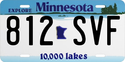 MN license plate 812SVF