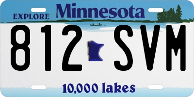 MN license plate 812SVM